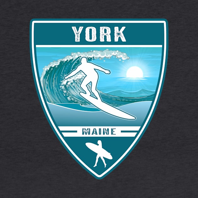 Surf York Maine by Jared S Davies